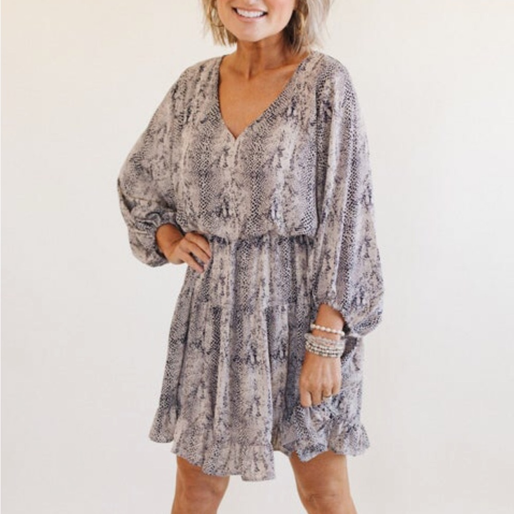 Animal print dress
